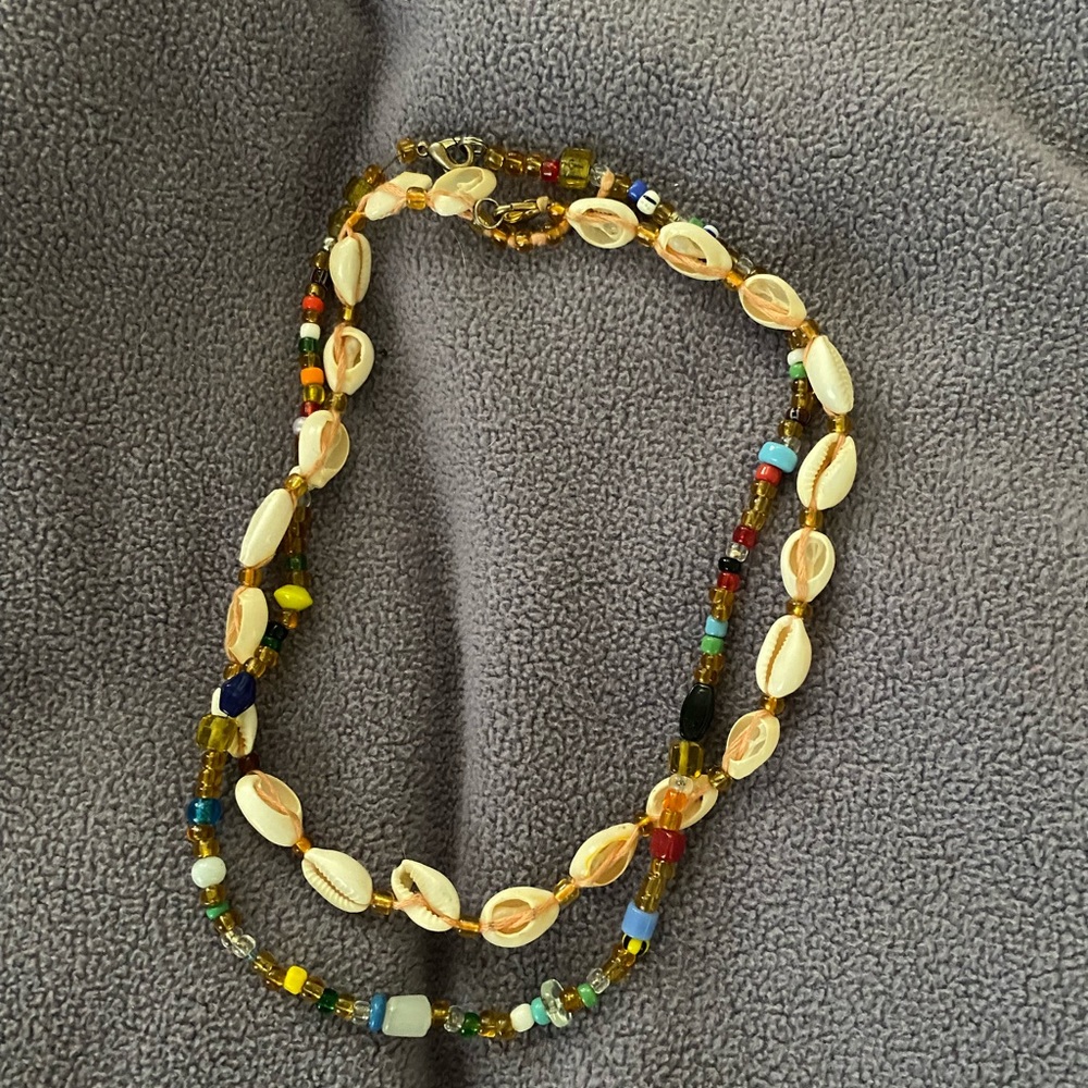 set of two handmade choker necklaces